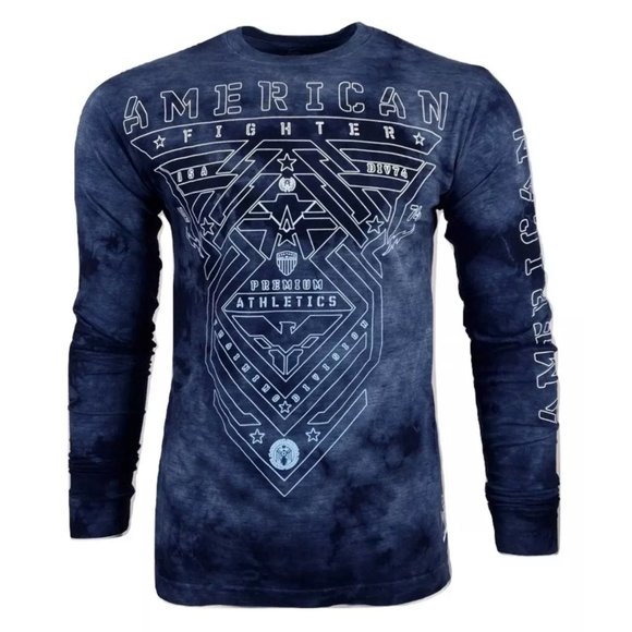 American Fighter Men's Graphic T-Shirt - Silver Lake Design With Foil & Sublimation Details - View #9